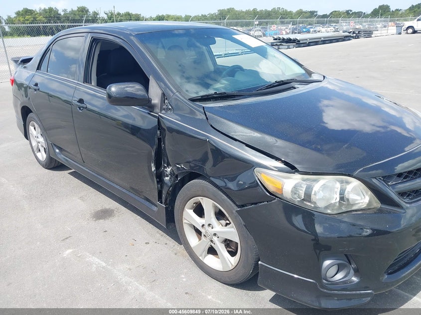 2011 Toyota Corolla VIN 5YFBU4EE8BP001866 IAAI salvage auction — RIGHT FRONT, Rebuildable (Florida), sold $1,850 on 2026-07-23 (photo 6)