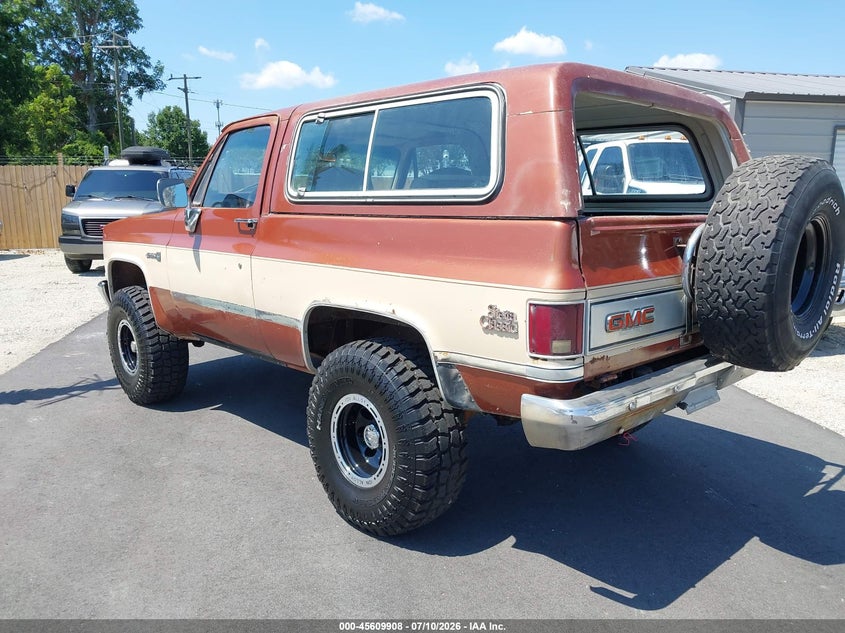 1983 Gmc Jimmy VIN 1G5EK18H4DF514413 IAAI salvage auction — NORMAL WEAR, Clear-Dealer Only (North Carolina), sold $8,600 on 2026-07-30 (photo 3)