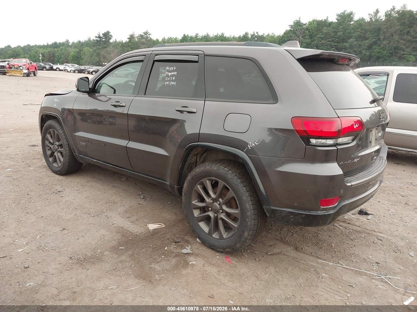 2016 Jeep Grand cherokee VIN 1C4RJFBG7GC429307 IAAI salvage auction — FRONT & REAR, Salvage Title, sold $2,750 on 2026-08-15 (photo 3)