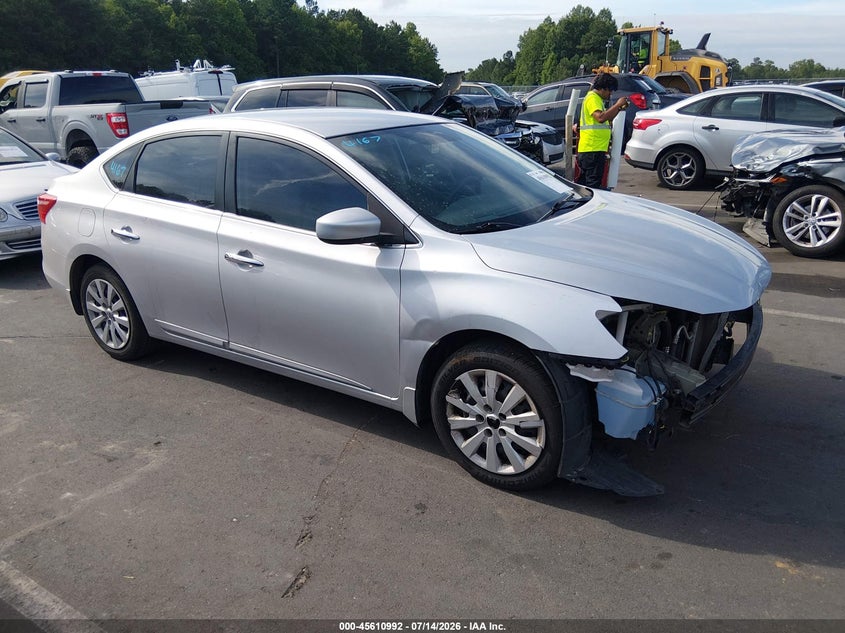 2017 Nissan Sentra VIN 3N1AB7AP0HY277898 IAAI salvage auction — FRONT END, Salvage (North Carolina), sold $1,050 on 2026-07-30 (photo 1)