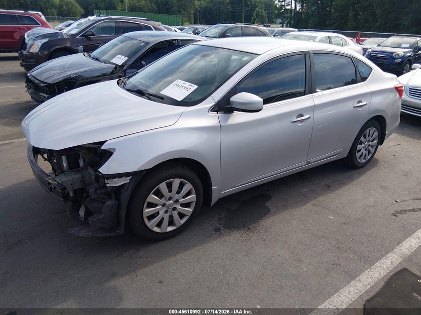 2017 Nissan Sentra VIN 3N1AB7AP0HY277898 IAAI salvage auction — FRONT END, Salvage (North Carolina), sold $1,050 on 2026-07-30 (photo 2)