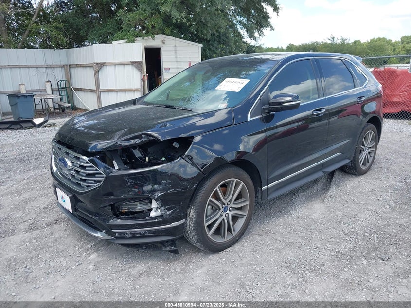 2019 Ford Edge VIN 2FMPK4K92KBC44242 IAAI salvage auction — LEFT FRONT, Wait Title, sold $8,100 on 2026-08-20 (photo 2)