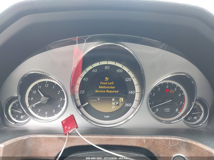 2012 Mercedes-benz E-klasse VIN WDDHF8JB5CA559600 IAAI salvage auction — FRONT END, Salvage Title, sold $500 on 2026-08-13 (photo 7)