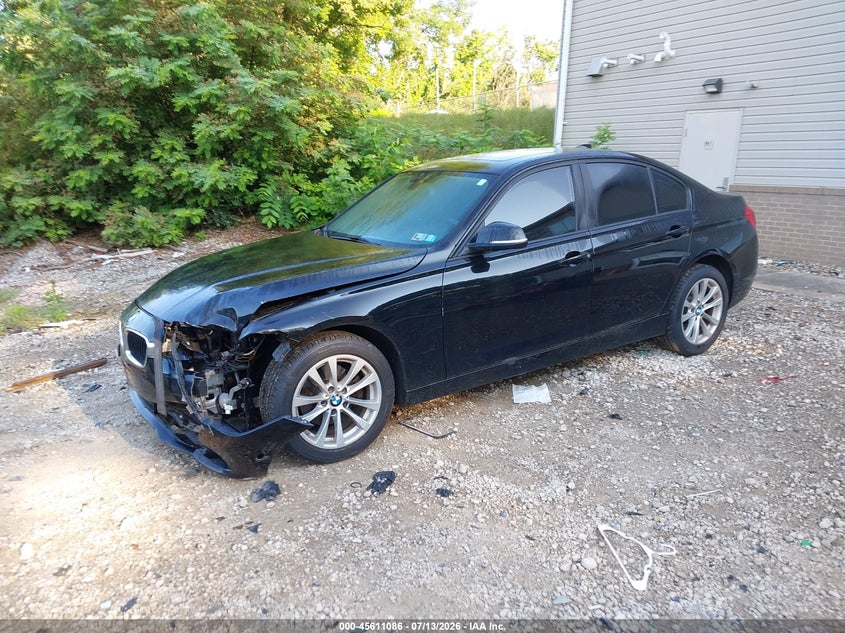2016 BMW 3er VIN WBA8E5G5XGNU20037 IAAI salvage auction — LEFT FRONT, Salvage (Pennsylvania), sold $1,600 on 2026-07-18 (photo 2)