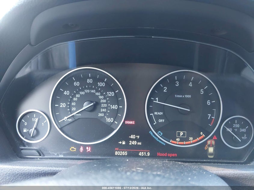 2016 BMW 3er VIN WBA8E5G5XGNU20037 IAAI salvage auction — LEFT FRONT, Salvage (Pennsylvania), sold $1,600 on 2026-07-18 (photo 7)