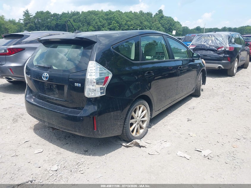 2012 Toyota Prius v VIN JTDZN3EUXC3028073 IAAI salvage auction — NORMAL WEAR, Clear (New York), sold $725 on 2026-07-21 (photo 4)