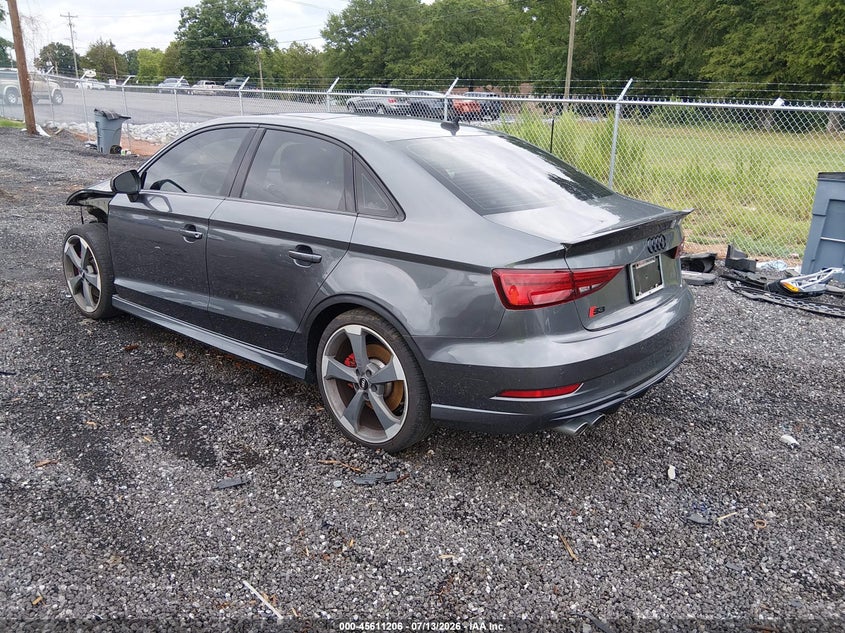 2020 Audi S3 VIN WAUE1GFF3LA012761 IAAI salvage auction — FRONT & REAR, Salvage (South Carolina), sold $10,400 on 2026-08-27 (photo 3)
