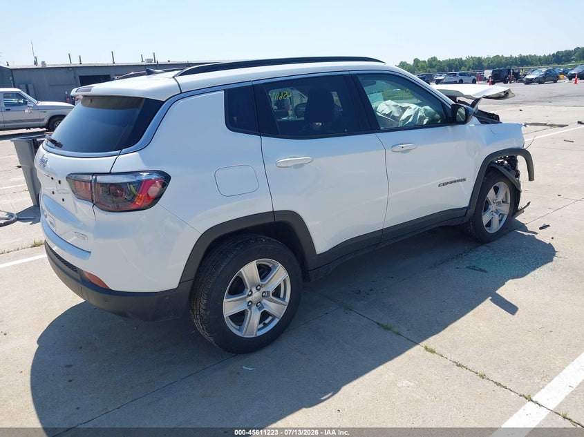 2022 Jeep Compass VIN 3C4NJDBB6NT128018 IAAI salvage auction — FRONT END, Salvage Title, sold $1,200 on 2026-08-23 (photo 4)