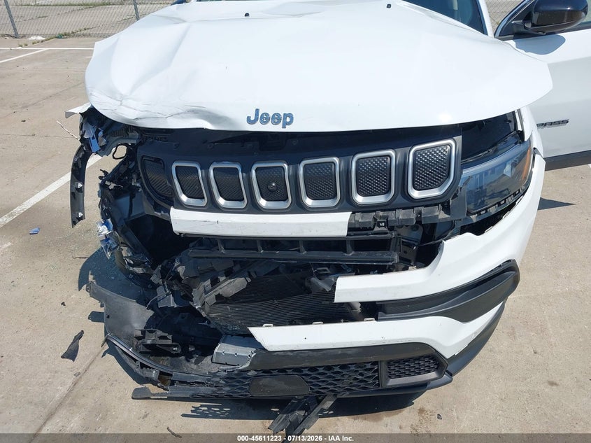 2022 Jeep Compass VIN 3C4NJDBB6NT128018 IAAI salvage auction — FRONT END, Salvage Title, sold $1,200 on 2026-08-23 (photo 6)