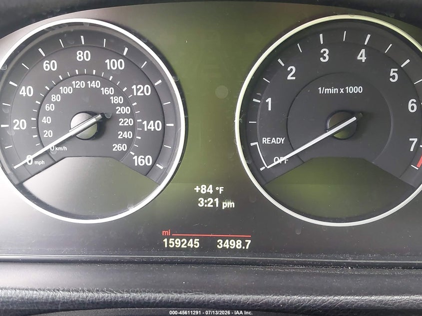 2014 BMW 3er VIN WBA3C1C58EK112796 IAAI salvage auction — MECHANICAL, Wait Title, sold $400 on 2026-08-04 (photo 7)