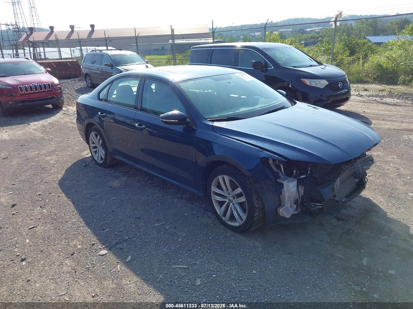 2019 Volkswagen Passat VIN 1VWLA7A37KC003987 IAAI salvage auction — FRONT END, Salvage Title, sold $2,175 on 2026-08-19 (photo 1)