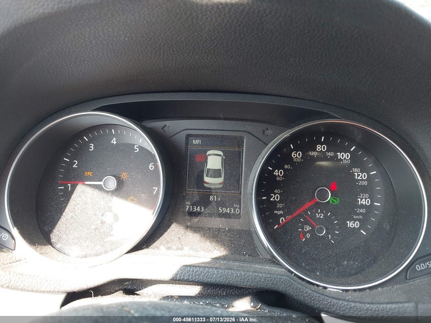 2019 Volkswagen Passat VIN 1VWLA7A37KC003987 IAAI salvage auction — FRONT END, Salvage Title, sold $2,175 on 2026-08-19 (photo 7)