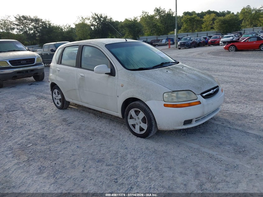 2008 Chevrolet Aveo VIN KL1TD66608B066832 IAAI salvage auction — NORMAL WEAR, Clear, sold $275 on 2026-07-23 (photo 1)