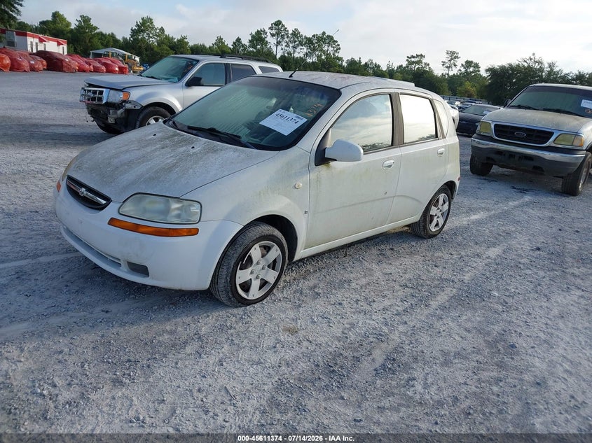 2008 Chevrolet Aveo VIN KL1TD66608B066832 IAAI salvage auction — NORMAL WEAR, Clear, sold $275 on 2026-07-23 (photo 2)