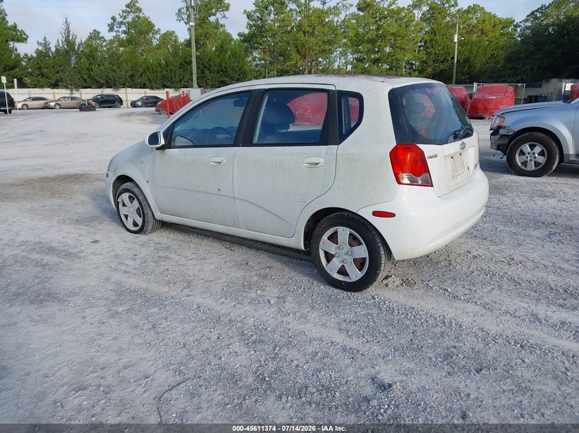 2008 Chevrolet Aveo VIN KL1TD66608B066832 IAAI salvage auction — NORMAL WEAR, Clear, sold $275 on 2026-07-23 (photo 3)
