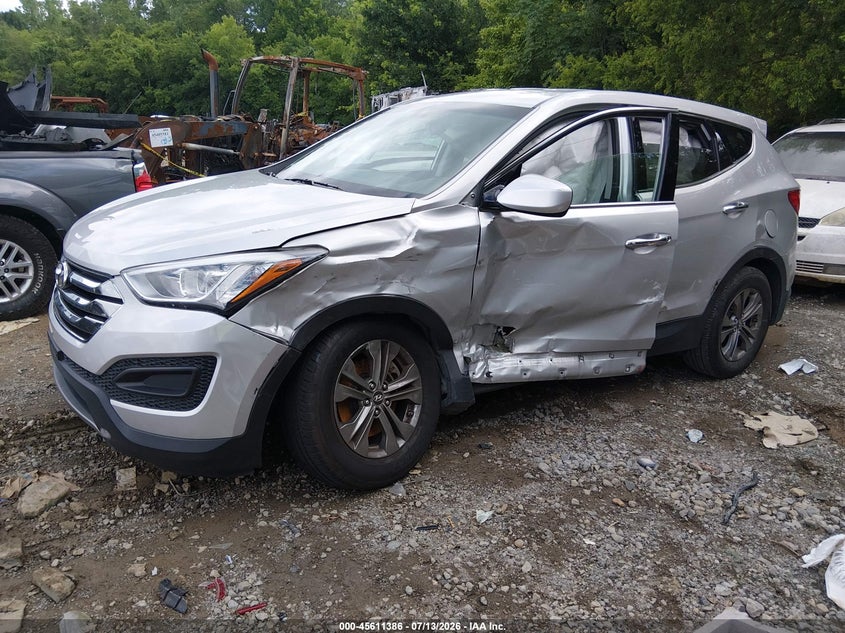 2014 Hyundai VIN 5XYZT3LB6EG146580 IAAI salvage auction — LEFT SIDE, Salvage Title, sold $1,250 on 2026-07-30 (photo 2)
