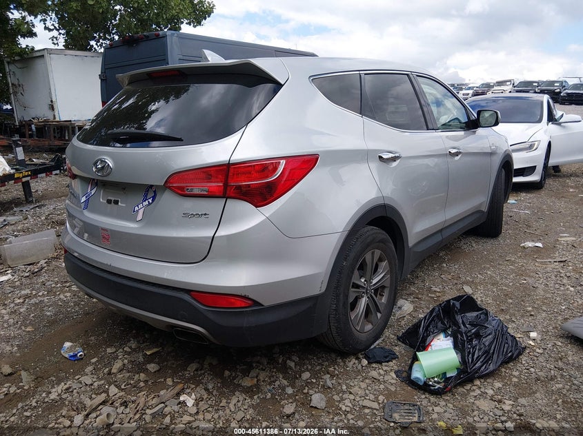 2014 Hyundai VIN 5XYZT3LB6EG146580 IAAI salvage auction — LEFT SIDE, Salvage Title, sold $1,250 on 2026-07-30 (photo 4)