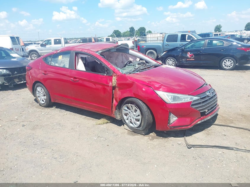 2019 Hyundai Elantra VIN 5NPD74LF0KH495603 IAAI salvage auction — ROLLOVER, Salvage (Arkansas), sold $500 on 2026-08-03 (photo 1)