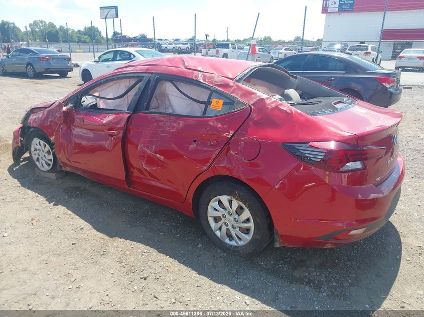 2019 Hyundai Elantra VIN 5NPD74LF0KH495603 IAAI salvage auction — ROLLOVER, Salvage (Arkansas), sold $500 on 2026-08-03 (photo 3)