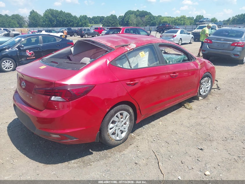 2019 Hyundai Elantra VIN 5NPD74LF0KH495603 IAAI salvage auction — ROLLOVER, Salvage (Arkansas), sold $500 on 2026-08-03 (photo 4)