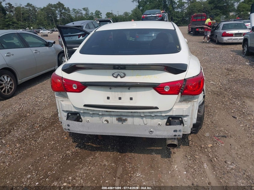 2015 Infiniti Q50 VIN JN1BV7AR4FM421529 IAAI salvage auction — REAR END, Salvage Title, sold $1,050 on 2026-07-28 (photo 6)