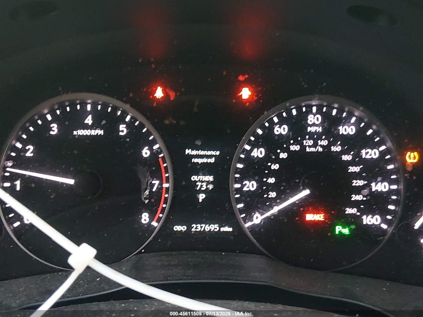 2013 Lexus ES VIN JTHBK1GG9D2080239 IAAI salvage auction — NORMAL WEAR, Clear (Georgia), sold $1,450 on 2026-07-23 (photo 7)