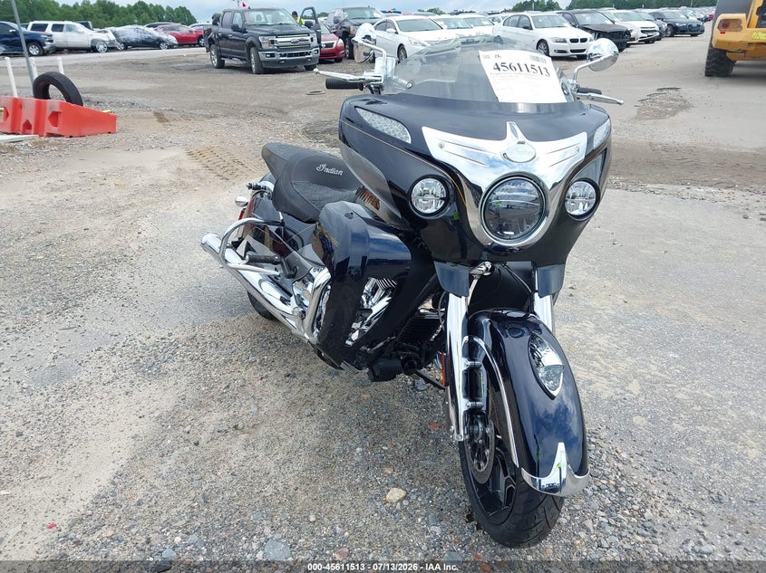 2025 Indian motorcycle co. Roadmaster VIN 56KTREBB4S3433833 IAAI salvage auction — REAR END, Salvage (North Carolina), sold $13,350 on 2026-08-25 (photo 1)
