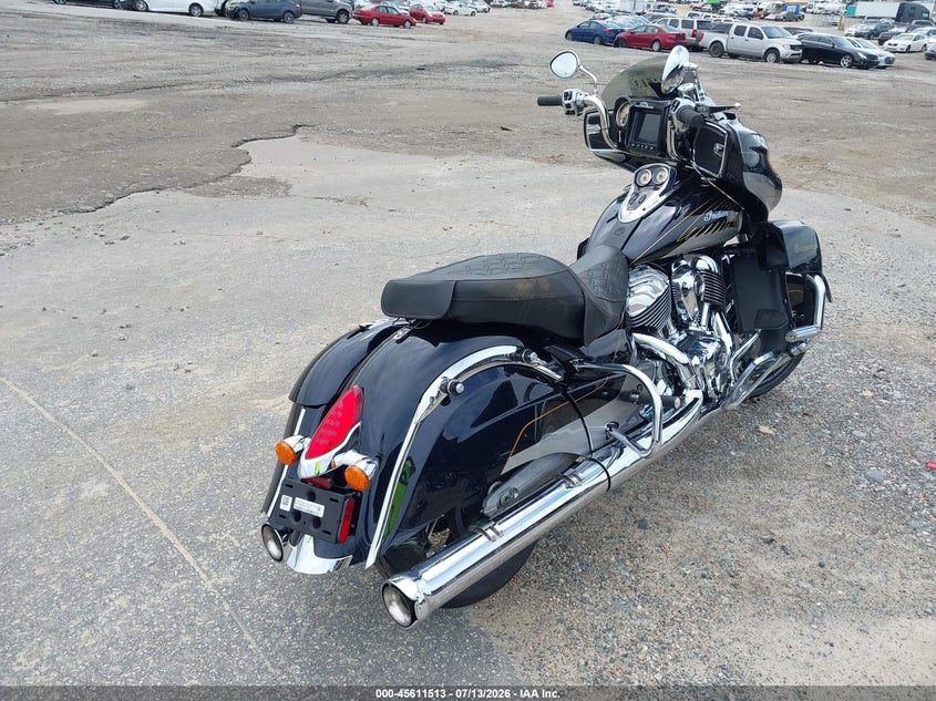 2025 Indian motorcycle co. Roadmaster VIN 56KTREBB4S3433833 IAAI salvage auction — REAR END, Salvage (North Carolina), sold $13,350 on 2026-08-25 (photo 4)
