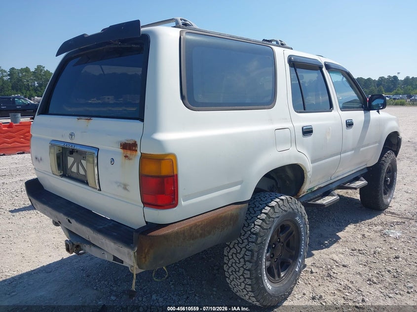 1995 Toyota 4runner VIN JT3VN39W4S8079262 IAAI salvage auction — NORMAL WEAR, Clear-Dealer Only (North Carolina), sold $25 on 2026-07-21 (photo 4)