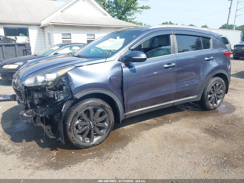 2019 Kia Sportage VIN KNDPNCACXK7547278 IAAI salvage auction — FRONT END, Salvage Title, sold $3,350 on 2026-08-01 (photo 2)
