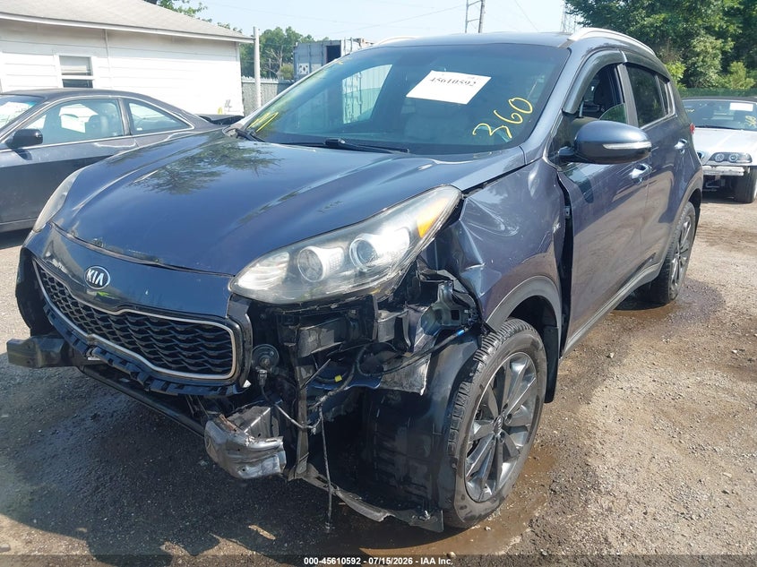 2019 Kia Sportage VIN KNDPNCACXK7547278 IAAI salvage auction — FRONT END, Salvage Title, sold $3,350 on 2026-08-01 (photo 6)