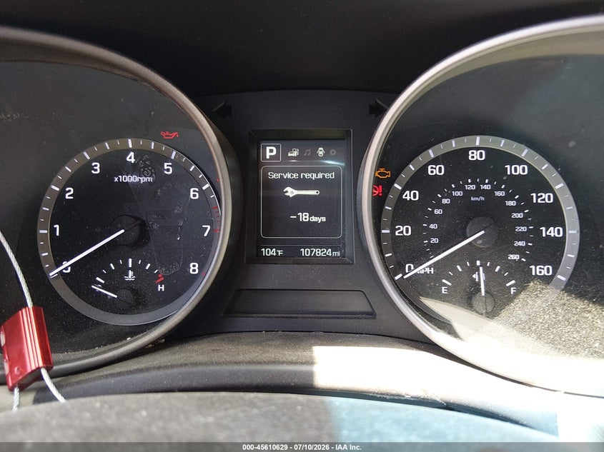 2017 Hyundai Santa fe VIN 5XYZTDLB6HG459459 IAAI salvage auction — NORMAL WEAR, Clear-Dealer Only (Arizona), sold $3,150 on 2026-07-28 (photo 7)