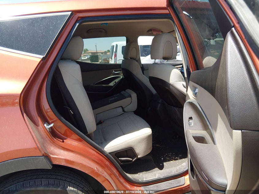 2017 Hyundai Santa fe VIN 5XYZTDLB6HG459459 IAAI salvage auction — NORMAL WEAR, Clear-Dealer Only (Arizona), sold $3,150 on 2026-07-28 (photo 8)