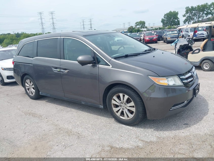 2014 Honda Odyssey VIN 5FNRL5H65EB020533 IAAI salvage auction — NORMAL WEAR, Clear (Illinois), sold $1,450 on 2026-07-27 (photo 1)