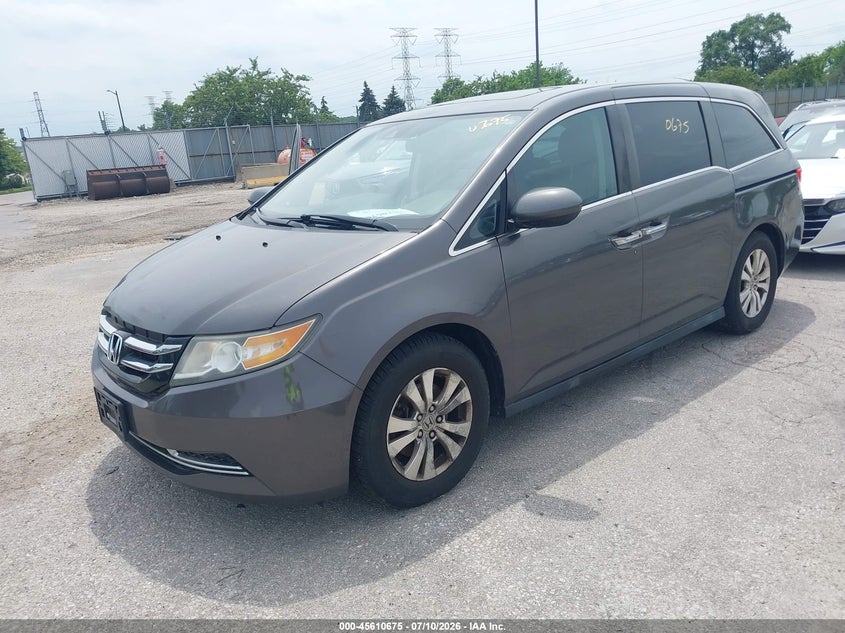 2014 Honda Odyssey VIN 5FNRL5H65EB020533 IAAI salvage auction — NORMAL WEAR, Clear (Illinois), sold $1,450 on 2026-07-27 (photo 2)