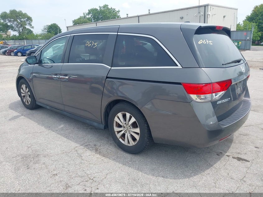 2014 Honda Odyssey VIN 5FNRL5H65EB020533 IAAI salvage auction — NORMAL WEAR, Clear (Illinois), sold $1,450 on 2026-07-27 (photo 3)
