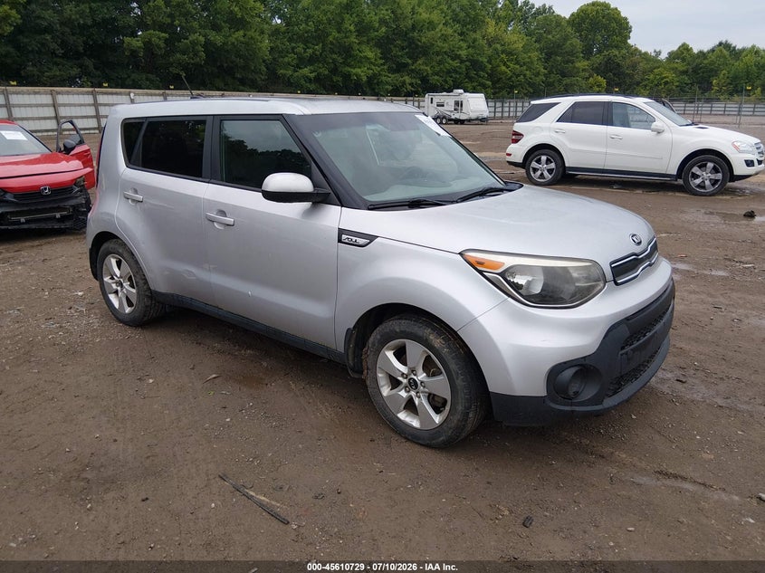 2018 Kia Soul VIN KNDJN2A23J7512149 IAAI salvage auction — NORMAL WEAR, Clear (Tennessee), sold $825 on 2026-07-18 (photo 1)