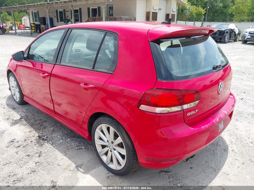 2014 Volkswagen Golf VIN WVWDM7AJ9EW010732 IAAI salvage auction — NORMAL WEAR, Salvage Title, sold $5,350 on 2026-08-11 (photo 3)