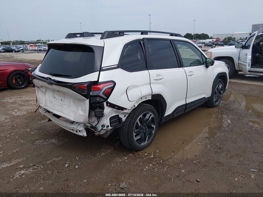 2025 Subaru Forester VIN JF2SLDRC4SH465276 IAAI salvage auction — LEFT & RIGHT, Original (Texas), sold $11,250 on 2026-08-29 (photo 4)