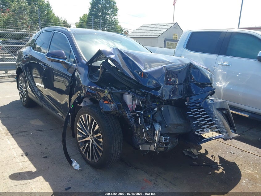 2026 Lexus Rx VIN 2T2BBMCA5TC133485 IAAI salvage auction — FRONT END, Wait Title, sold $5,100 on 2026-08-24 (photo 1)