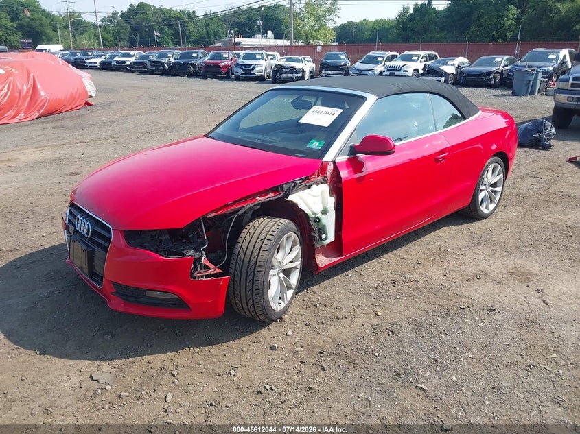 2013 Audi A5 VIN WAUAFAFHXDN012085 IAAI salvage auction — SIDE, Salvage (New Jersey), sold $1,950 on 2026-08-02 (photo 2)