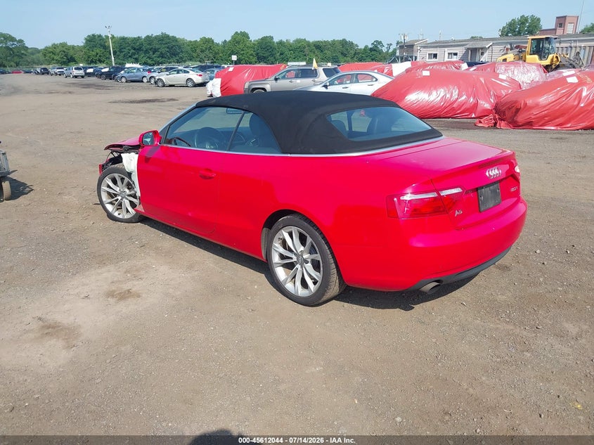 2013 Audi A5 VIN WAUAFAFHXDN012085 IAAI salvage auction — SIDE, Salvage (New Jersey), sold $1,950 on 2026-08-02 (photo 3)