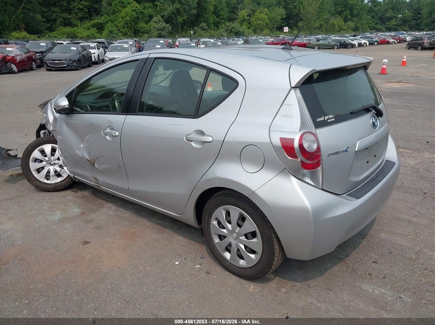2014 Toyota Prius c VIN JTDKDTB3XE1081693 IAAI salvage auction — LEFT FRONT, Salvage (Connecticut), sold $975 on 2026-08-20 (photo 3)