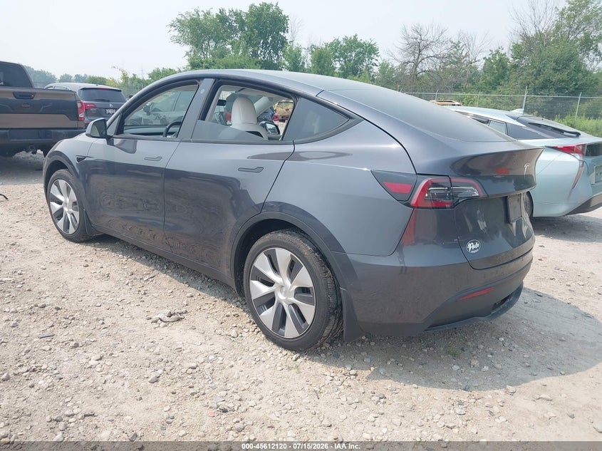 2021 Tesla Model y VIN 5YJYGDEE5MF263005 IAAI salvage auction — REAR END, Salvage Title, sold $12,275 on 2026-08-27 (photo 3)