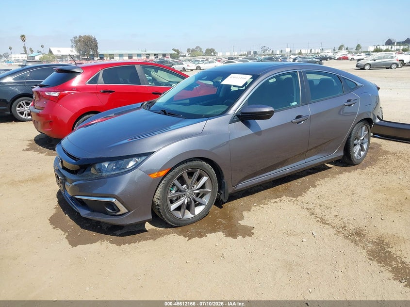 2019 Honda Civic VIN 19XFC1F32KE216726 IAAI salvage auction — REAR END, Salvage Title, sold $6,600 on 2026-08-03 (photo 2)