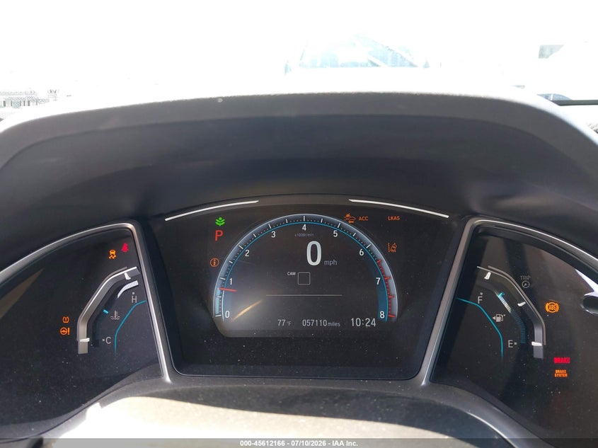 2019 Honda Civic VIN 19XFC1F32KE216726 IAAI salvage auction — REAR END, Salvage Title, sold $6,600 on 2026-08-03 (photo 7)
