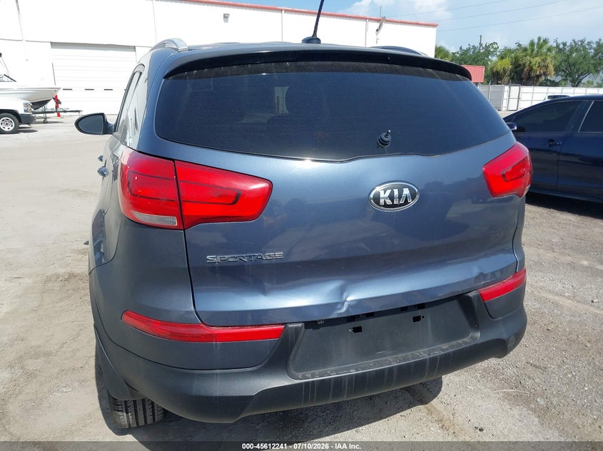 2016 Kia Sportage VIN KNDPB3AC9G7810067 IAAI salvage auction — REAR END, Salvage Title, sold $5,000 on 2026-07-25 (photo 6)