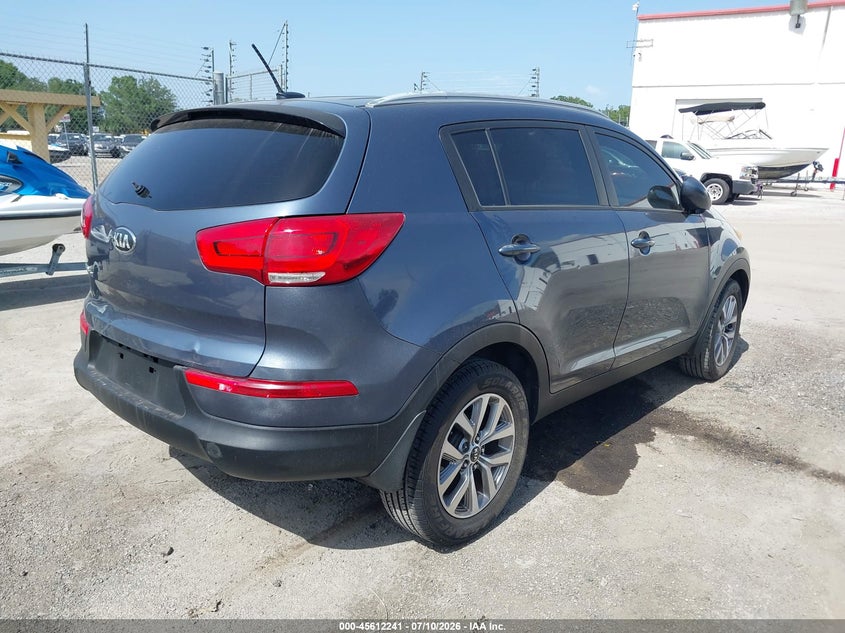 2016 Kia Sportage VIN KNDPB3AC9G7810067 IAAI salvage auction — REAR END, Salvage Title, sold $5,000 on 2026-07-25 (photo 4)