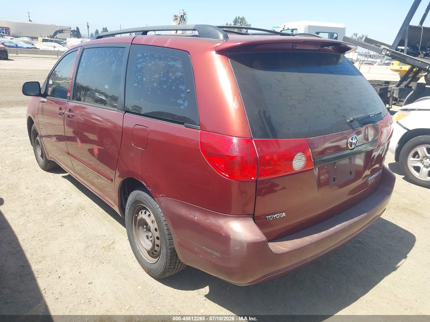 2006 Toyota Sienna VIN 5TDZA23C16S431832 IAAI salvage auction — UNKNOWN, Clear - Dealer Only (California), sold $425 on 2026-07-29 (photo 3)