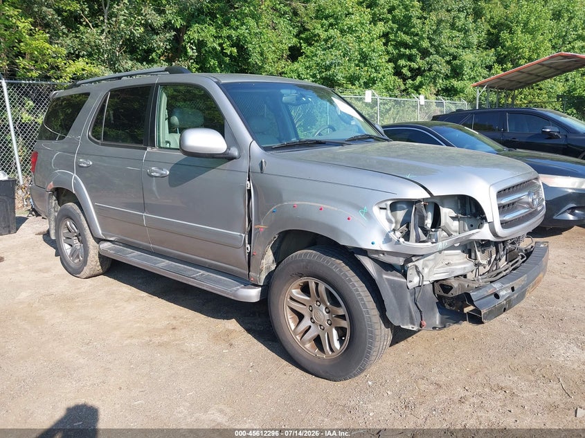 2004 Toyota Sequoia VIN 5TDBT48A74S228620 IAAI salvage auction — FRONT END, Salvage - Greater Than 75% (Maryland), sold $625 on 2026-07-28 (photo 1)